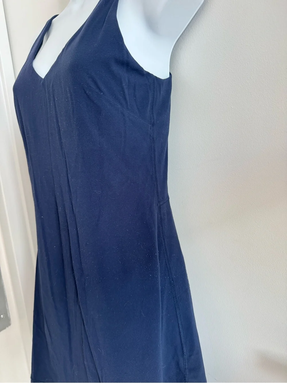 Aritzia Navy V-Neck BUTTER Athletic Tennis Dress - Picture 5 of 7